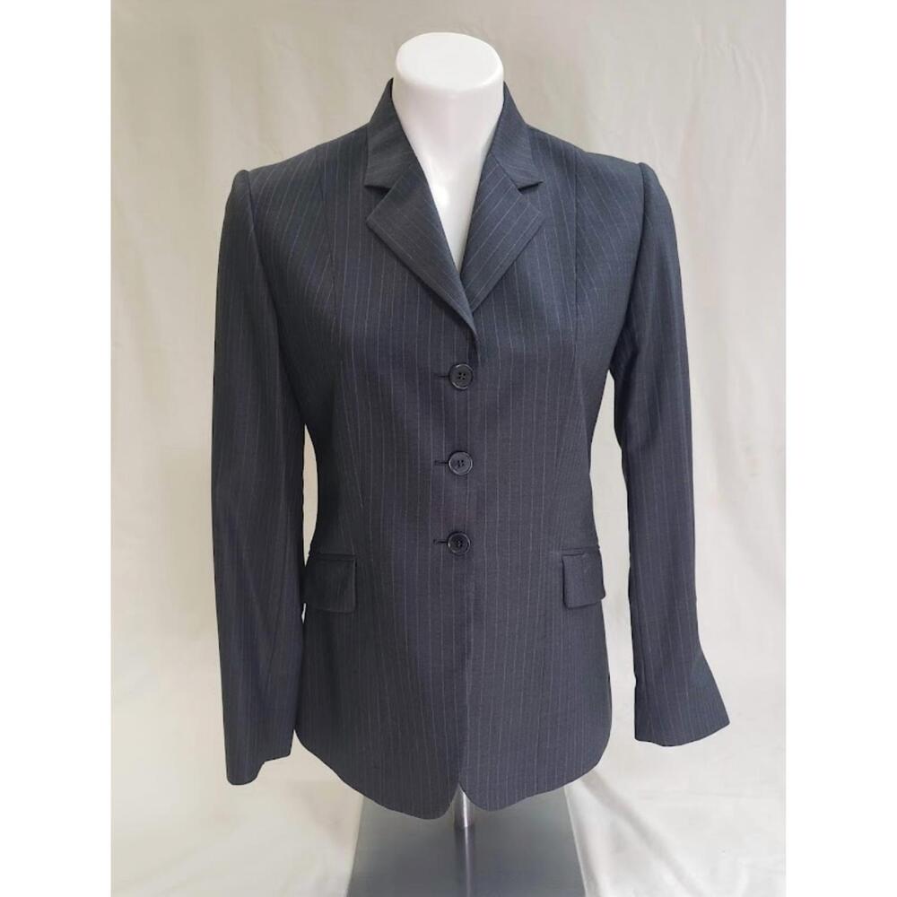 NEW THE TAILORED SPORTSMAN women's' slim fit show jacket in charcoal/blue
